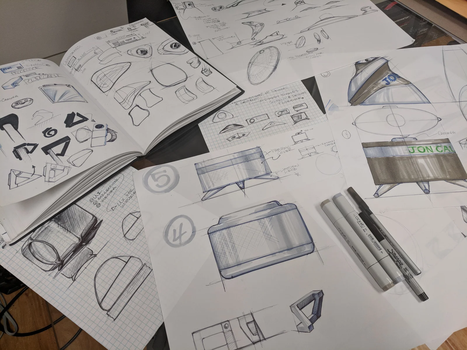 Concept Sketching and Storyboarding: A focus on control and social viewing