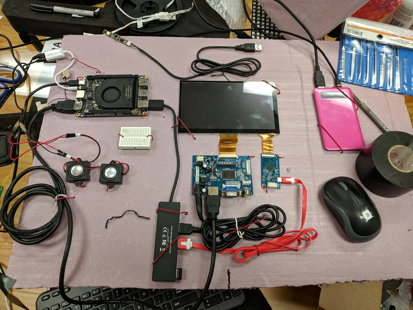 EVT Development: A rough UX and a well defined form factor allowed us to define our hardware requirements and move into the EVT Process