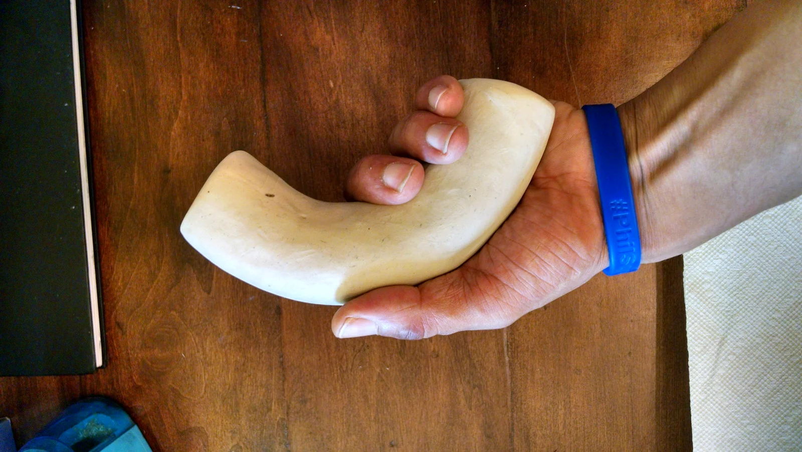 Based on these sketches, I did some quick prototyping to see how these shapes felt in hand.